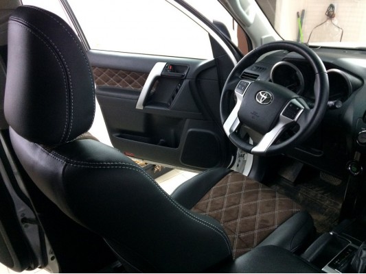 Каркасные авточехлы на Toyota Land Cruiser Prado 150